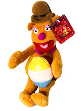 NOS Nanco Fozzie Bear 10" Plush W/Easter Egg The Muppet Show Bean Bottom