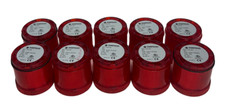 10 WERMA 641 100 00 / 64110000 PERMANENT LIGHT ELEMENTS RED 240VAC/DC 7W USNP