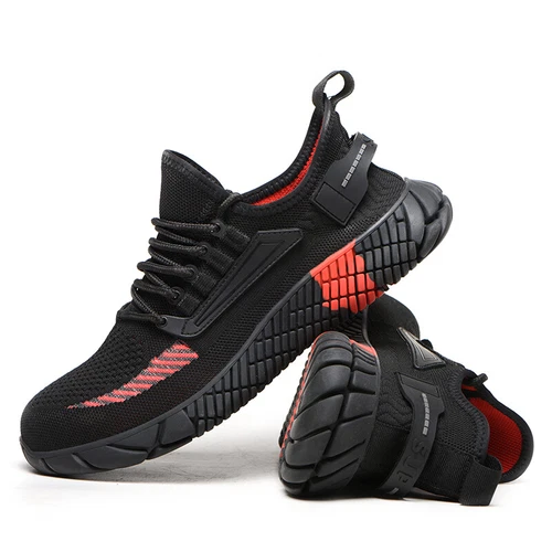 Damen-Sicherheitsschuhe Stahlkappe antistatisch leicht Stiefel Arbeit rutschfeste Turnschuhe - Bild 10 von 28