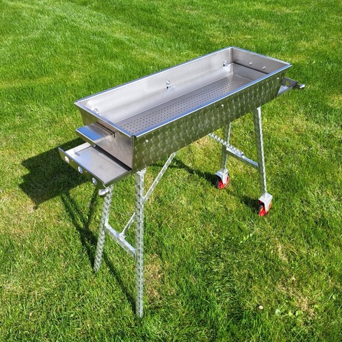 Edelstahlgrill 80x30cm Schaschlikgrill Holzkohlegrill  Mangal Adana Kebab Grill - Bild 1 von 72