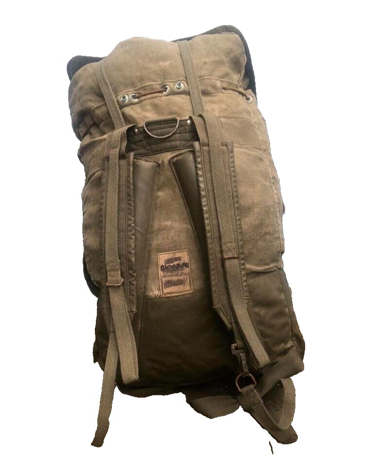 French Army 65 LTR Backpack Rucksack Large Litre Canvas Bag