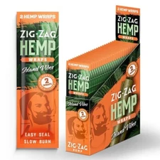 ZIG ZAG Natural Organic Wrap ISLAND VIBES Full Box 25 Pouch OF 2 Each