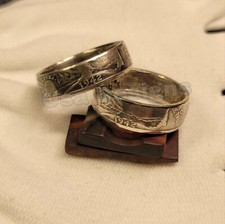Hand Made .900 Silver Walking Liberty Half Dollar Ring