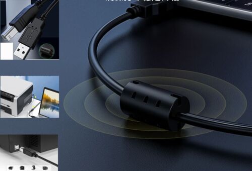 Cable escáner de impresora macho USB 2.0 A macho a USB B de 16 ft para HP Epson Dell - Imagen 1 de 2