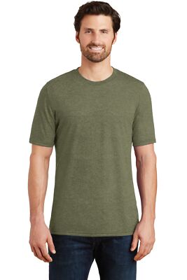 District DM130 Mens Short Sleeve Perfect Tri Crew Neck Stylish T-Shirt