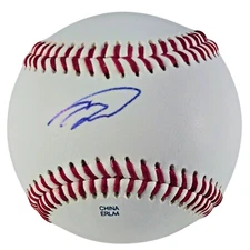 Sebastian Walcott Signed Baseball Texas Rangers Autograph Exact Proof Photo COA