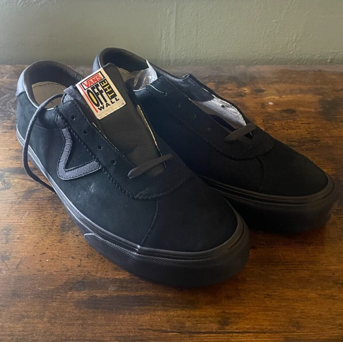Size 12 Vans Epoch Sport LX Nubuck Leather Raven VN0A3MUITGJ