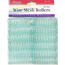  7/8" Wire Mesh Hair Rollers - 12 Pcs. 