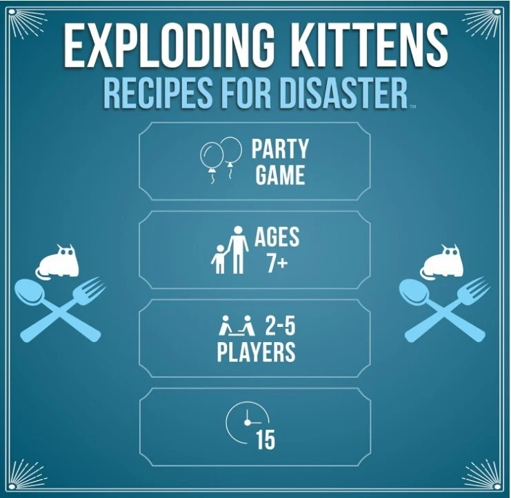¡Nuevo! Exploding Kittens Deluxe - Recetas para desastres (colección definitiva) Foto 3 de 4