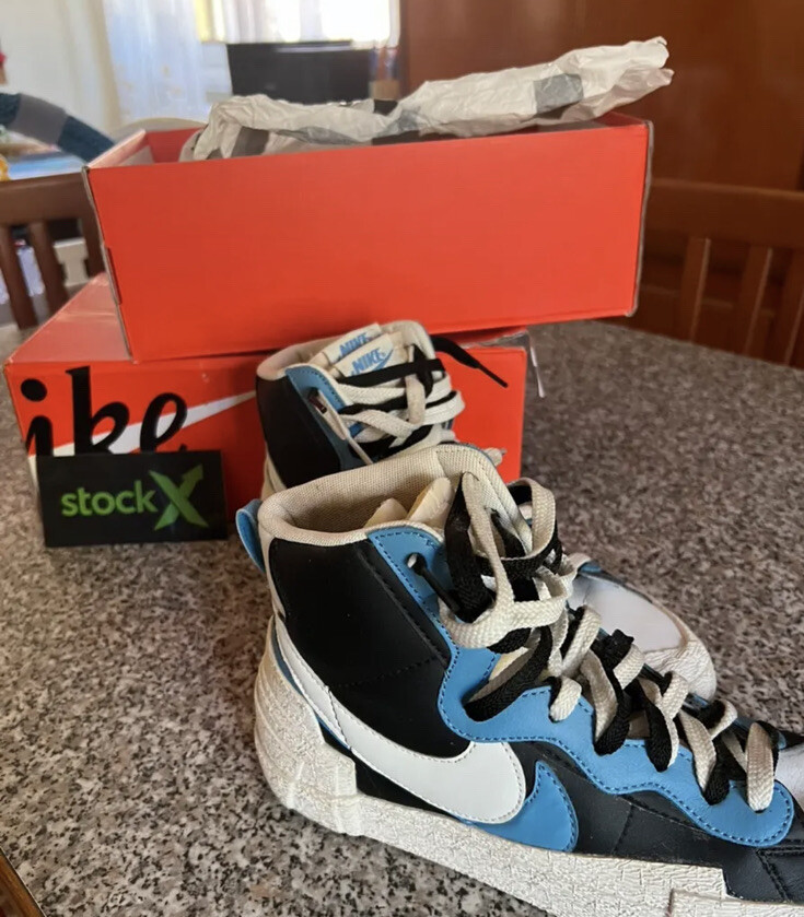 SACAI X NIKE nike x sacai blazer blue and black