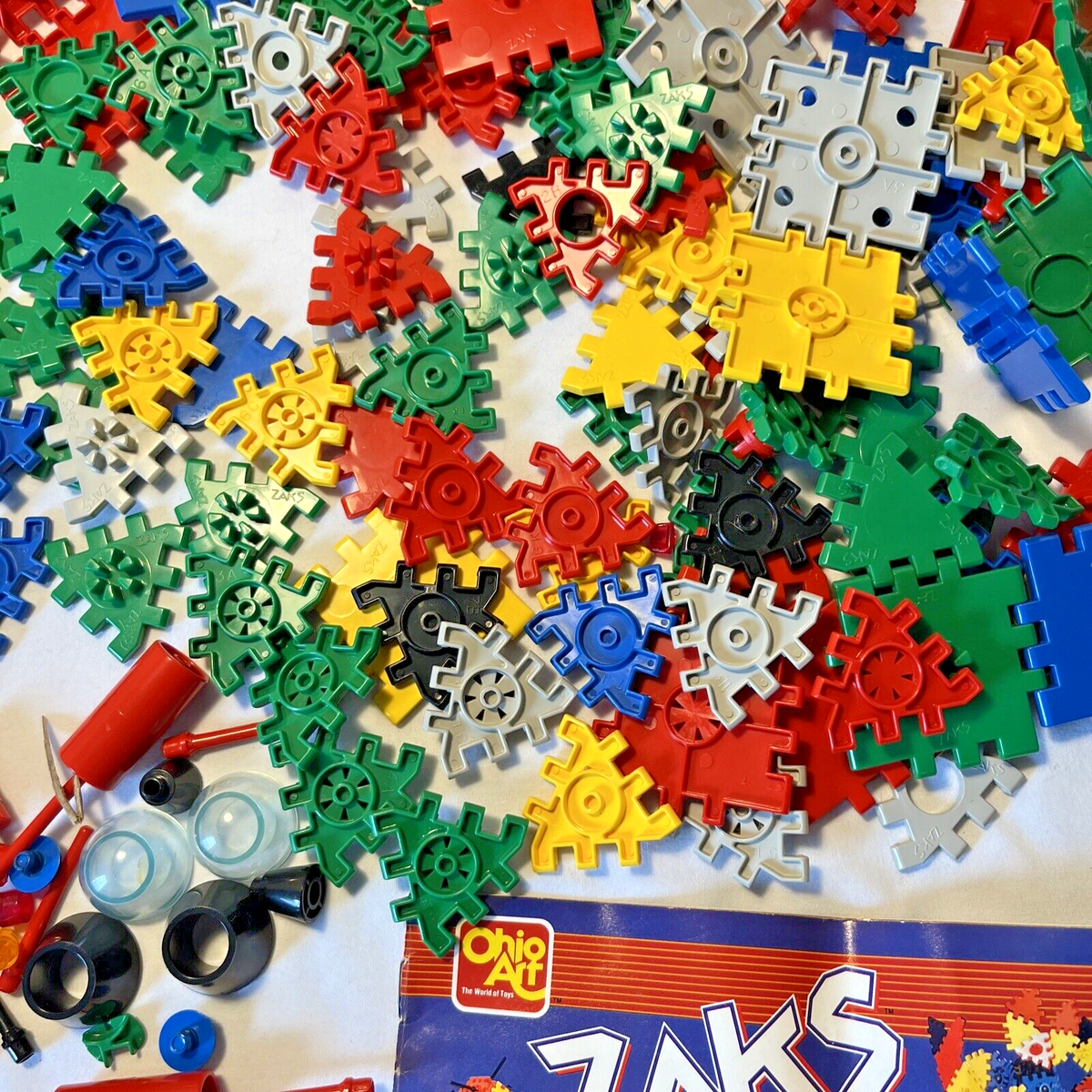 Vintage Zaks Sak Building Toy Set Ohio Art Geometry Game Creative