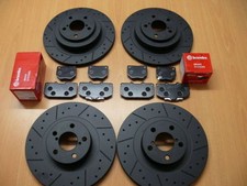 Vordere Hintere Bremsscheiben & Brembo Bremsbeläge Für 350z 350 Z Mtec Gerillte