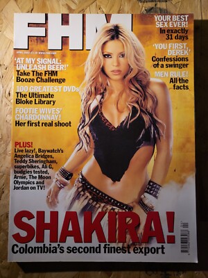 FHM Magazine April 2002 (915) Shakira Angelica Bridges Susie Amy Christina Milia