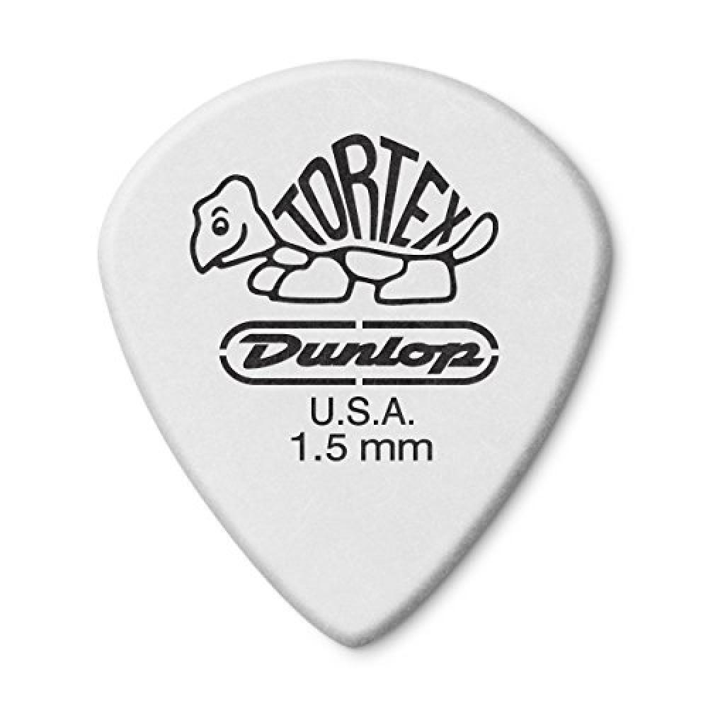 (TG. 1.50mm) Dunlop 478P1.50 TORTEX WHITE JAZZ III, 1.5MM - NUOVO
