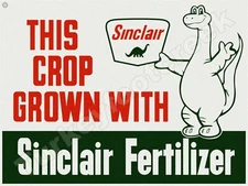 Sinclair Fertilizer 9" x 12" Metal Sign