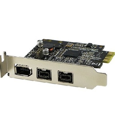 Low Profile PCI-Express Firewire Card with 1394b Ports and 1394a Port (2B1A),...