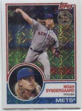 2018 Topps Series 1 NOAH SYNDERGAARD 1983 Silver Pack Chrome - NY METS - #17