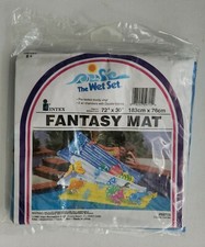 Intex The Wet Set 1993 Fantasy Mat 72" x 30" NEW 59715 Fish Blue