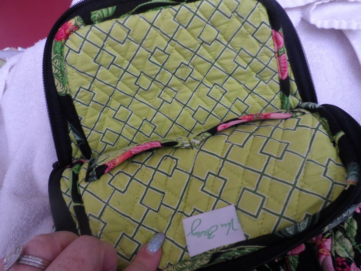 Vera Bradley backpack retired Botanica pattern Vintage Vera Bradley Green & Pink Paisley Tutti Frutti  main image 4