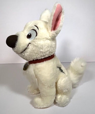 Disney Parks Bolt 12" Plush White Dog Sitting Embroidered Eyes Pre-Owned