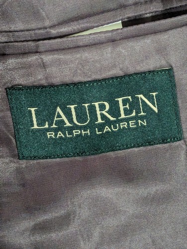 Mens Lauren Ralph Lauren Silk/Wool Blend Plaid Sports Coat Blazer Size 44L - Picture 4 of 5
