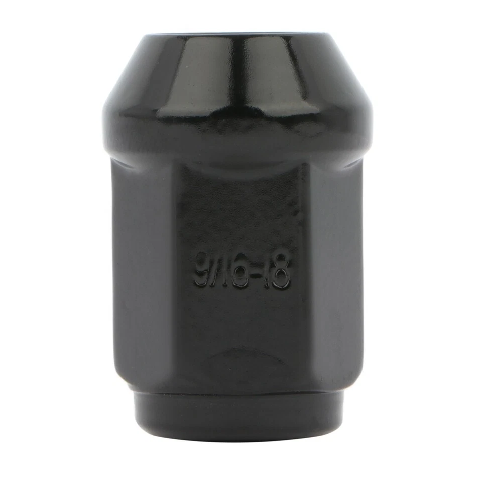Set of 20 Black 1.38" Tall 9/16-18 Wheel Lug Nuts For 1984-1995 Chevrolet G20 Foto 2 de 4