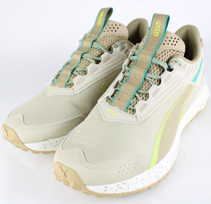 Puma Extend Lite Athletic Running Shoes Beige/Neon 379538-10 Men's Size