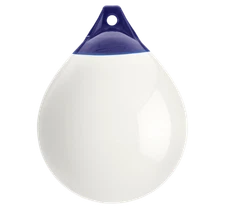 POLYFORM A-3 White Mooring Buoy 17" Dia x 23" L For Boats 40' To 50' 91-415-516
