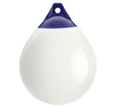 POLYFORM A-3 White Mooring Buoy 17'' Dia x 23'' L For Boats 40' To 50' 91-415-516