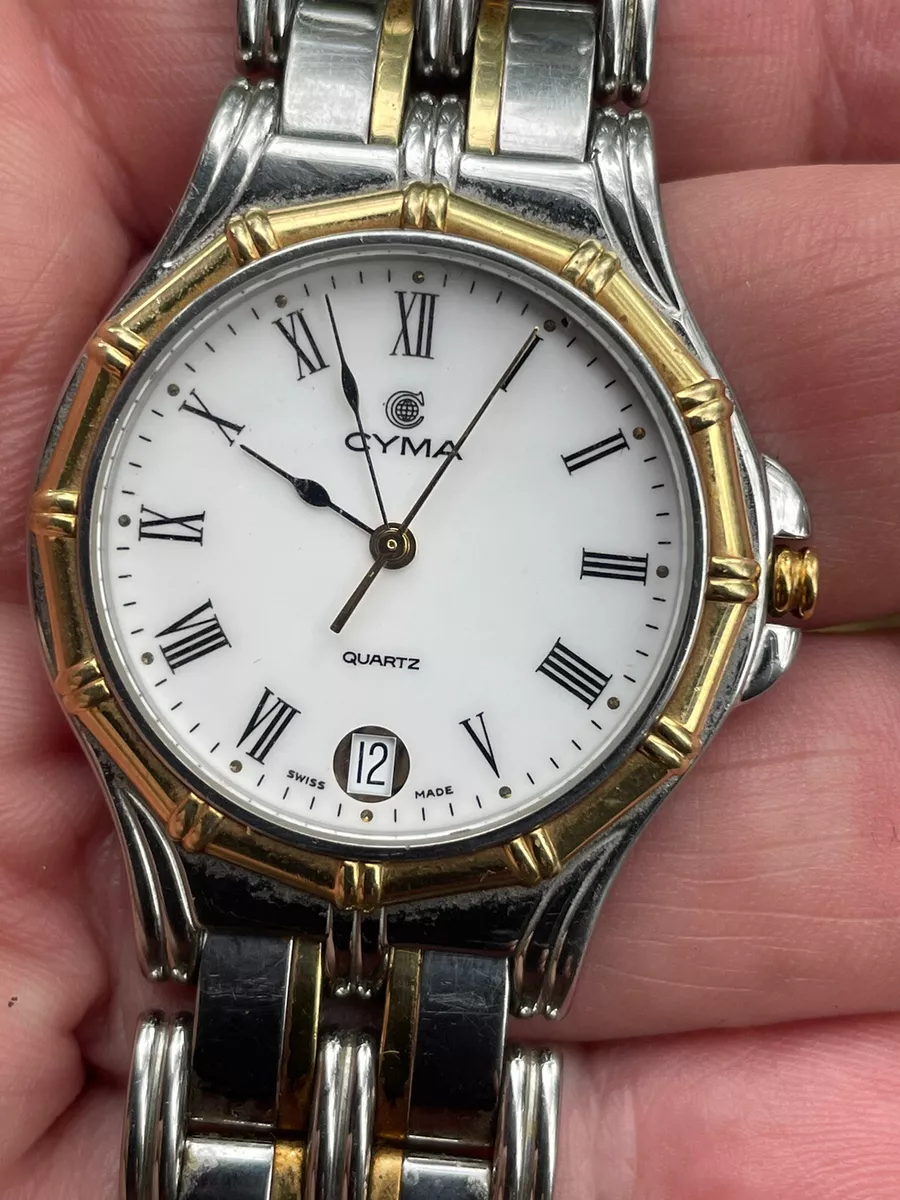 Cyma ladies clearance 18k gold watches