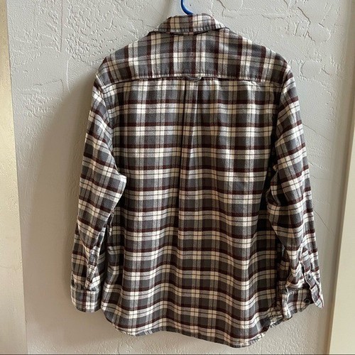 Jachs Camicie Uomo Grandi Western Flanella Plaid Bottoni Manica Lunga - Foto 2 di 5