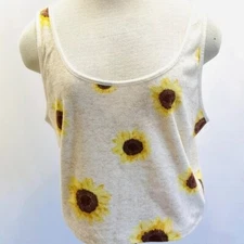 NWT SO GOODS FOR LIFE Juniors Sleeveless Pullover Scoop Neck Tank Top Floral XL