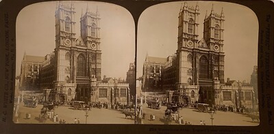 STEREOSKOPISCHES FOTO WESTMINSTER ABBEY