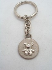 925 Silver Keychain With Bear - Plush - Cub