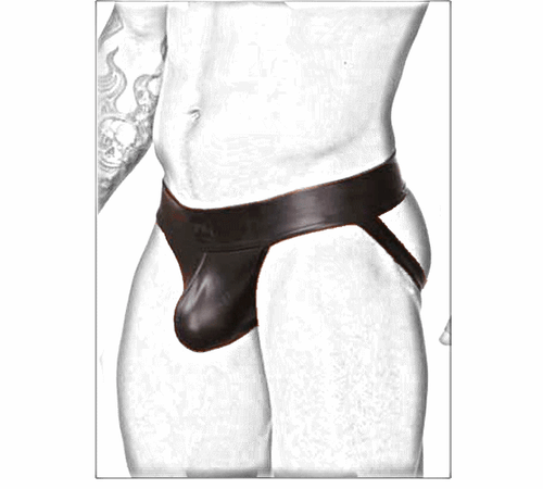 Sexy Herren Kunstleder Dessous Jockstrap Gay Slip Unterwäsche Tanga Höschen - Bild 1 von 10
