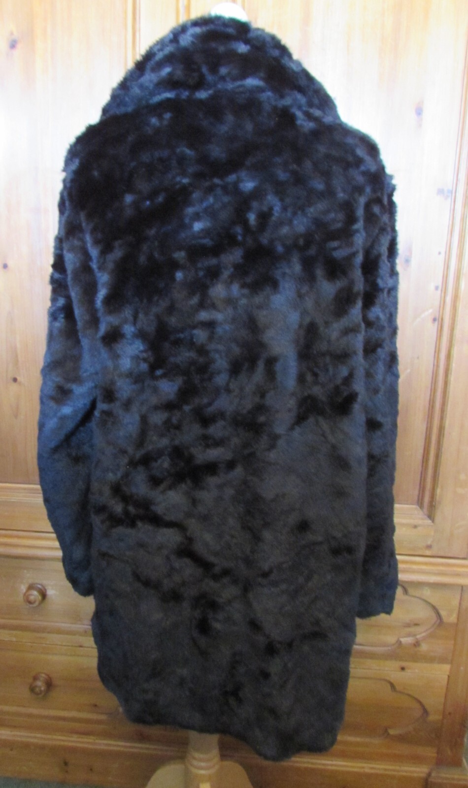 Ladies Black Faux Fur Coat Klass UK 20 eBay