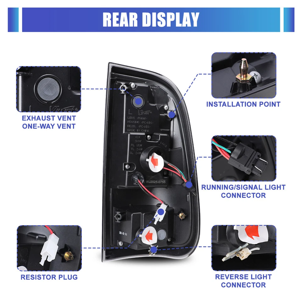 Luces traseras LED secuenciales humo para Ford F-250 F-350 F-450 Super Duty 2008-2016 Foto 2 de 4
