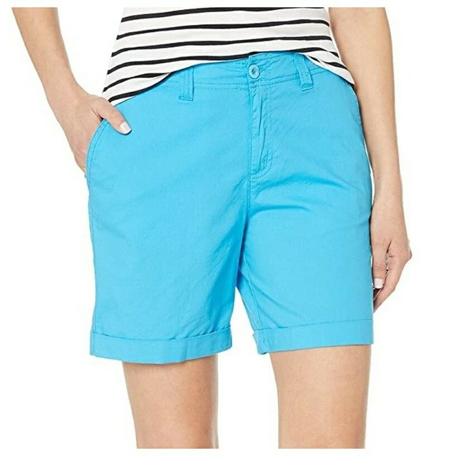 Caribbean Joe Midi Shorts 12 Womens Stretch Flat Front NWOT eBay