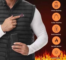 WOMAN'S Heated Vest 7.4V Battery 16000 MAH WINTER WIND WATER PROOF LARGE NEW