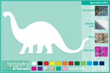 BRONTOSAURUS Silhouette cut vinyl decal #2 car truck window Dinosaur Sticker