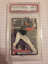 2024 Bowman - Prospects Walker Jenkins #BP-43 (RC) AIC GRADED GEM MT 10
