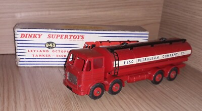 【Dinky Supertoys】943 Essoタンクローリーボックス付 Dinky 943, Leyland Octopus Tanker - Free Price Guide & Review