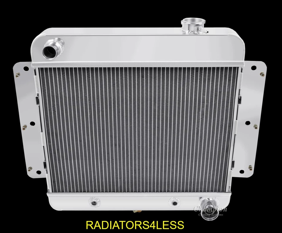 CHAMPION 3 FILAS RADIADOR ALUMINIO 14" VENTILADOR 62-67 CHEVY II NOVA MONTAJE 6CYL -V8 CONV Foto 4 de 4