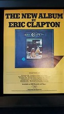 Eric Clapton No Reason To Cry Rare Original Tour Promo Poster Ad Framed!