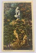 Vintage Postcard ~ Indian Rock Fairmount Park ~ Philadelphia Pennsylvania PA