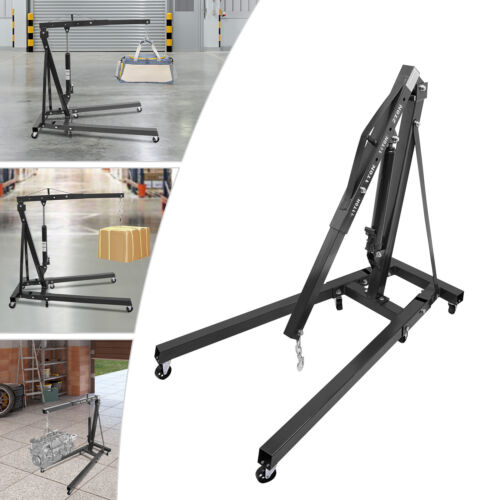 Folding Hydraulic Lifter Crane Warehouses Heavy Duty Lifting Crane 1T/2204.6 lbs - Foto 7 di 21