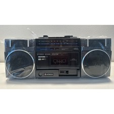 VINTAGE NEW Hitachi TRK-930H with Dual Speakers Cassette Tape AM/FM Boombox