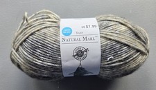Loops & Threads Natural Marl Yarn COAL Skein ...