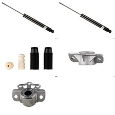 2xBILSTEIN B4 STOßDÄMPFER+DOMLAGER+SERVICE KIT HINTEN passend für FIAT PUNTO 199