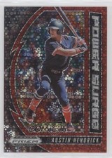 2020 Prizm Draft Picks Power Surge Red Donut Circle 78/99 Austin Hendrick 00li